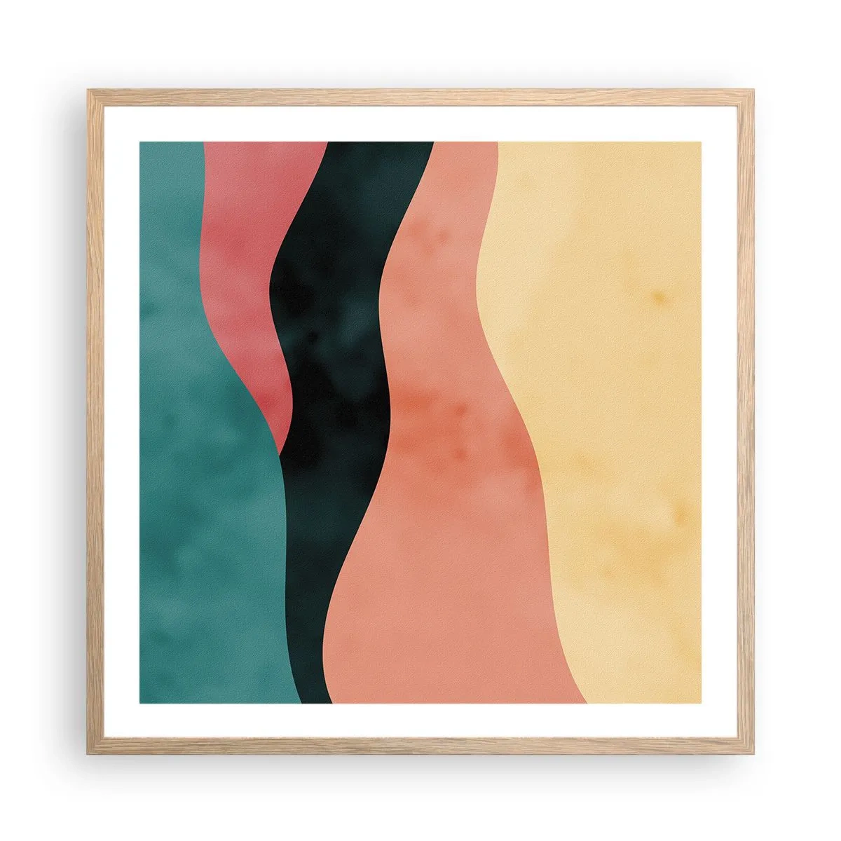 Plakat w ramie jasny dąb - Zgodna niezgodność - 60x60 cm