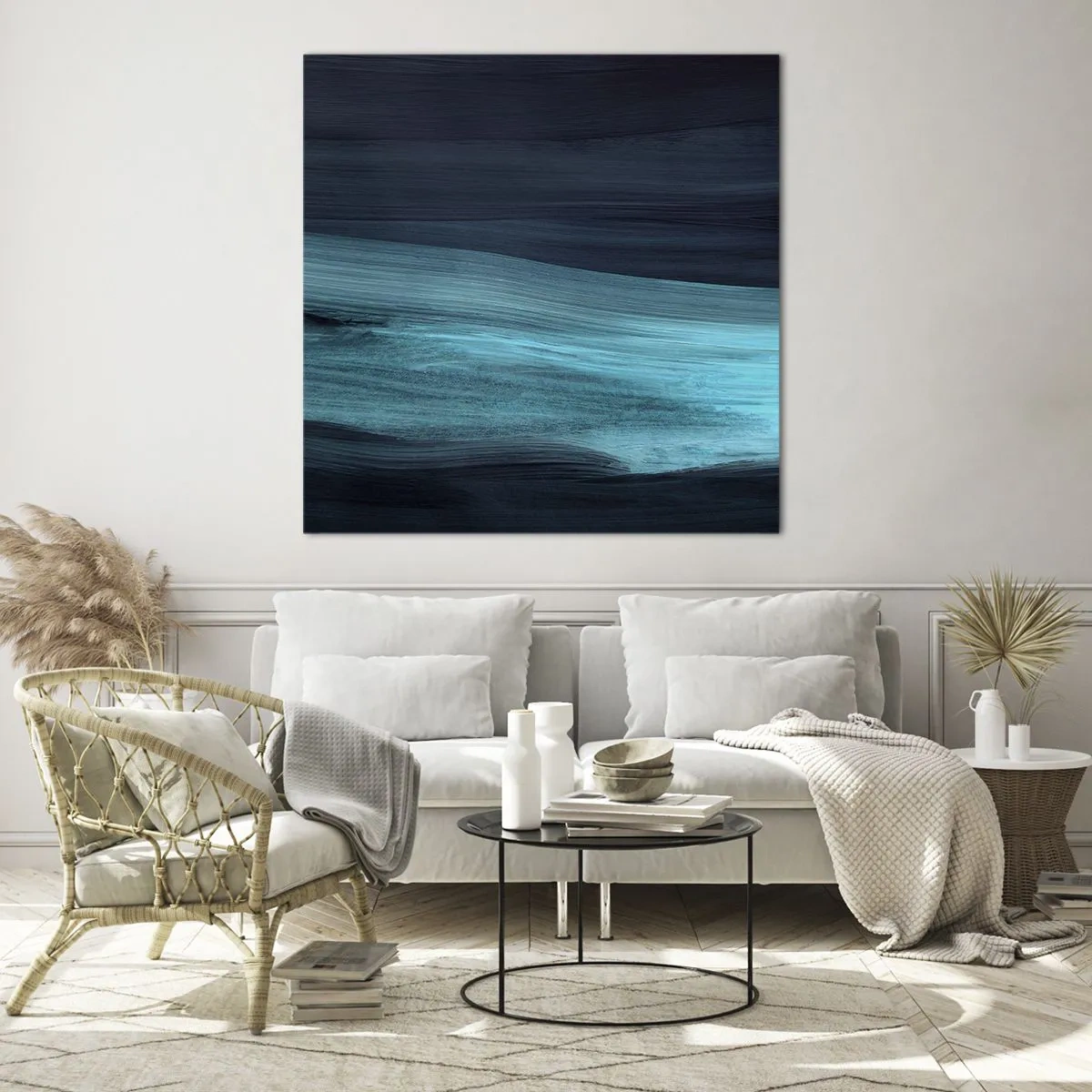 Obraz na szkle - Popłyń z nurtem - 40x40 cm