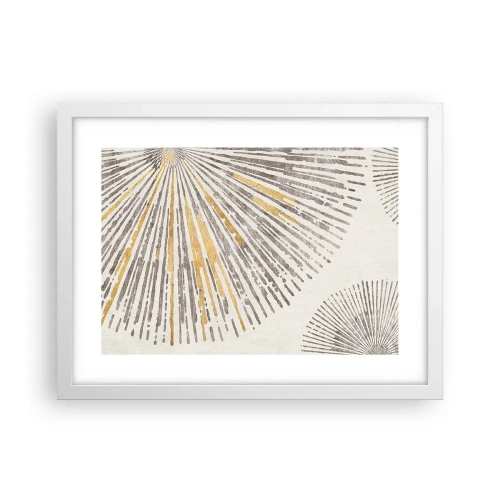 Plakat w białej ramie - Uroda promienia - 40x30 cm