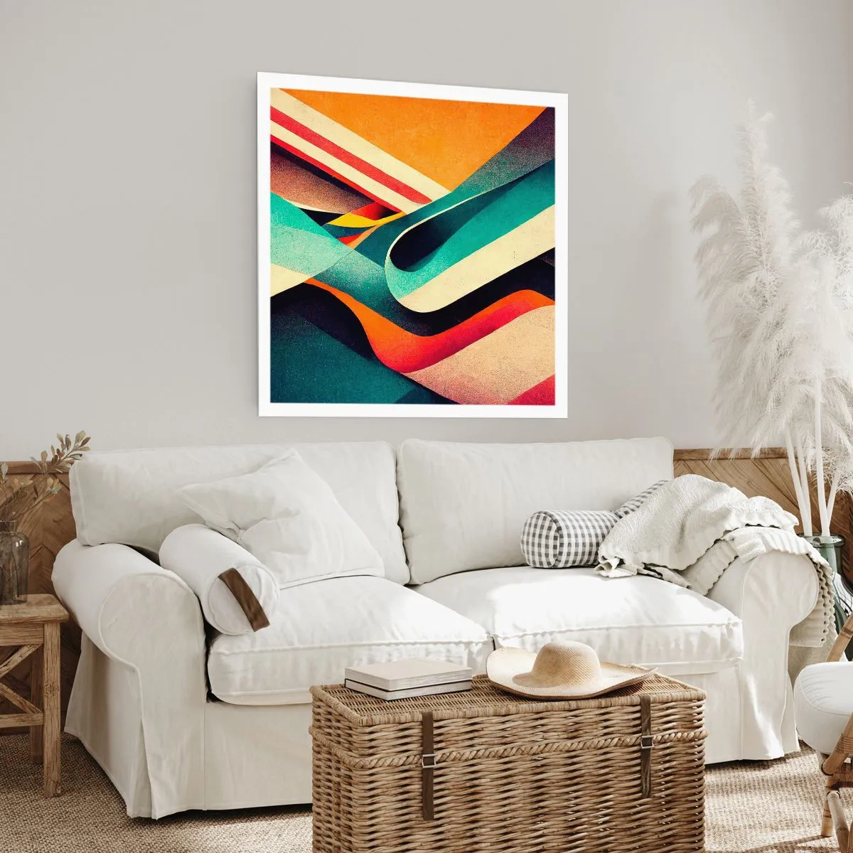 Plakat - Kompozycja intensywna - 60x60 cm