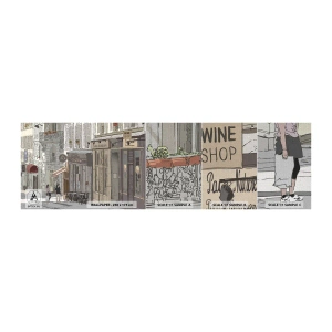 Fototapeta Próbka Premium Canvas - Miejskie radości - Architektura, Miasto, Paryż - 100x30 cm