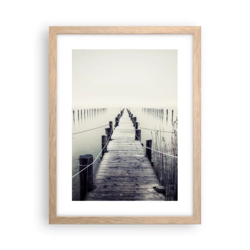 Plakat w ramie jasny dąb - Zanurz się w spokoju - 30x40 cm