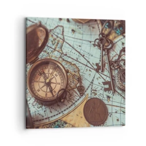 Obraz na płótnie - Dla poszukiwacza przygód - 70x70 cm