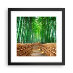 Plakat w czarnej ramie - Esencja azjatyckiej natury - 30x30 cm