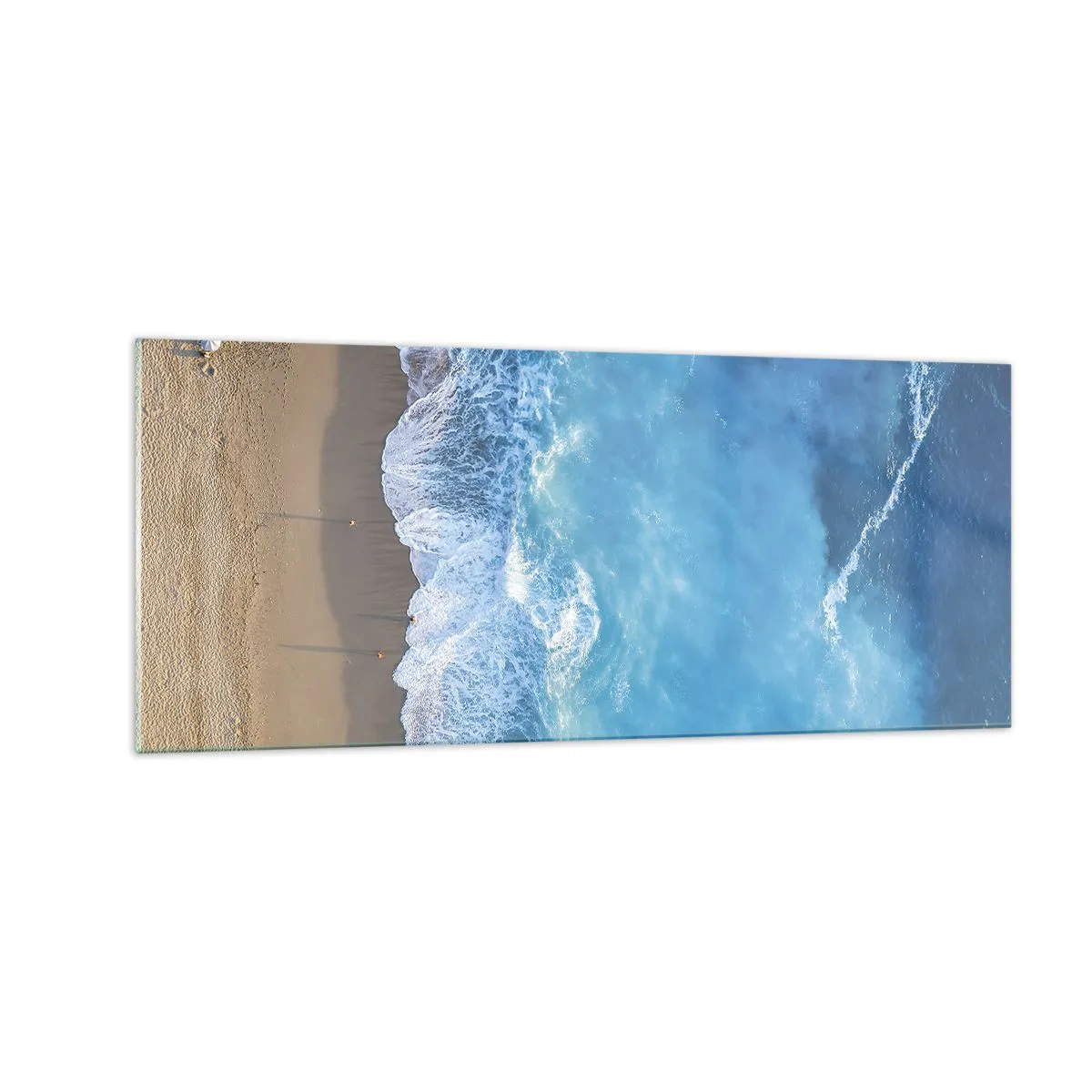 Obraz na szkle - Siła błękitu - 100x40 cm