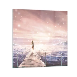 Obraz na szkle - W świetle marzenia - 60x60 cm