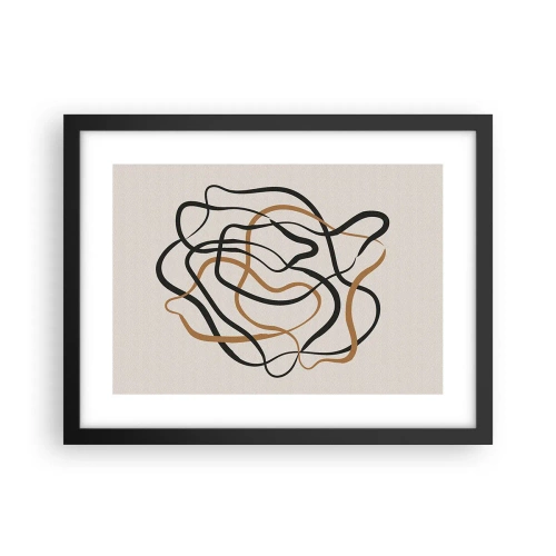 Plakat w czarnej ramie - Wszystko się pokręciło - 40x30 cm