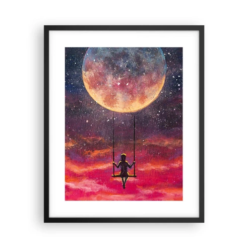 Plakat w czarnej ramie - Bujać w obłokach - 40x50 cm