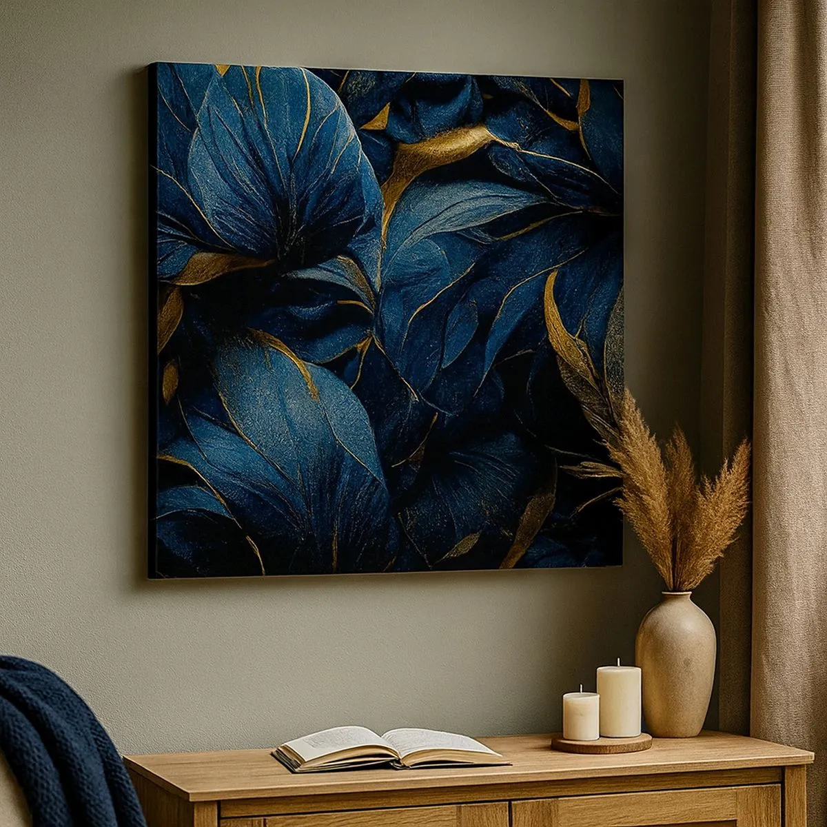 Obraz na płótnie - Złotem podszyte - 30x30 cm