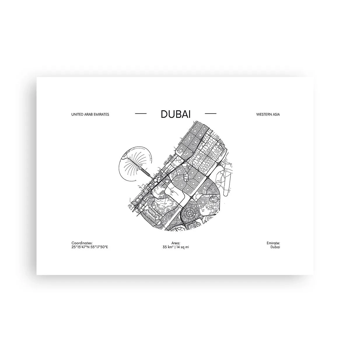 Plakat - Anatomia Dubaju - 70x50 cm