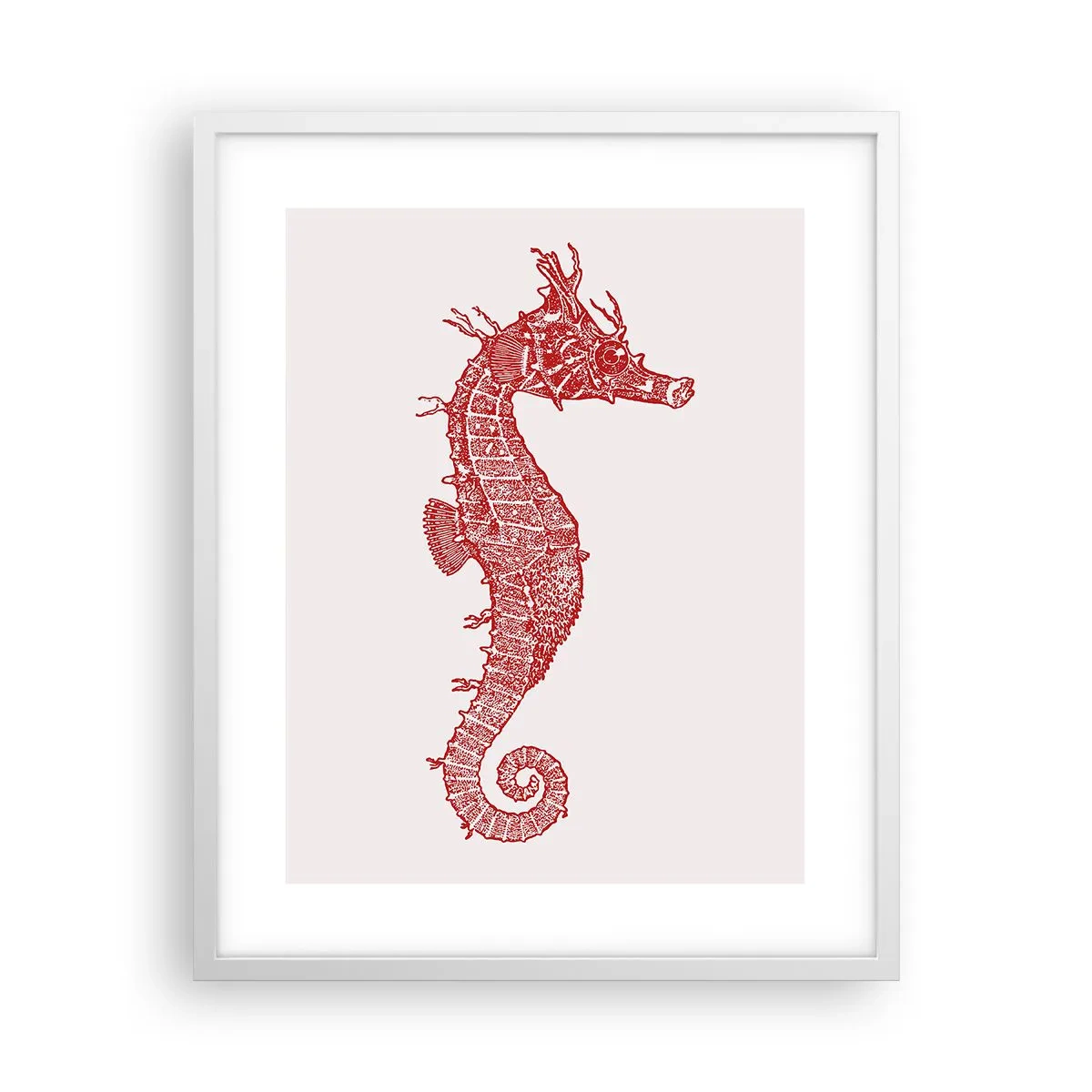 Plakat w białej ramie - Misterne stworzenie - 40x50 cm