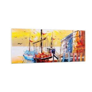 Obraz na szkle - Szczęśliwy powrót - 100x40 cm