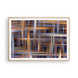 Plakat w ramie jasny dąb - Utkane ze światła - 100x70 cm