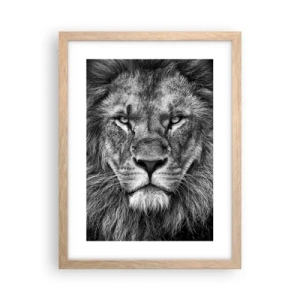 Plakat w ramie jasny dąb - W stroju koronacyjnym - 30x40 cm