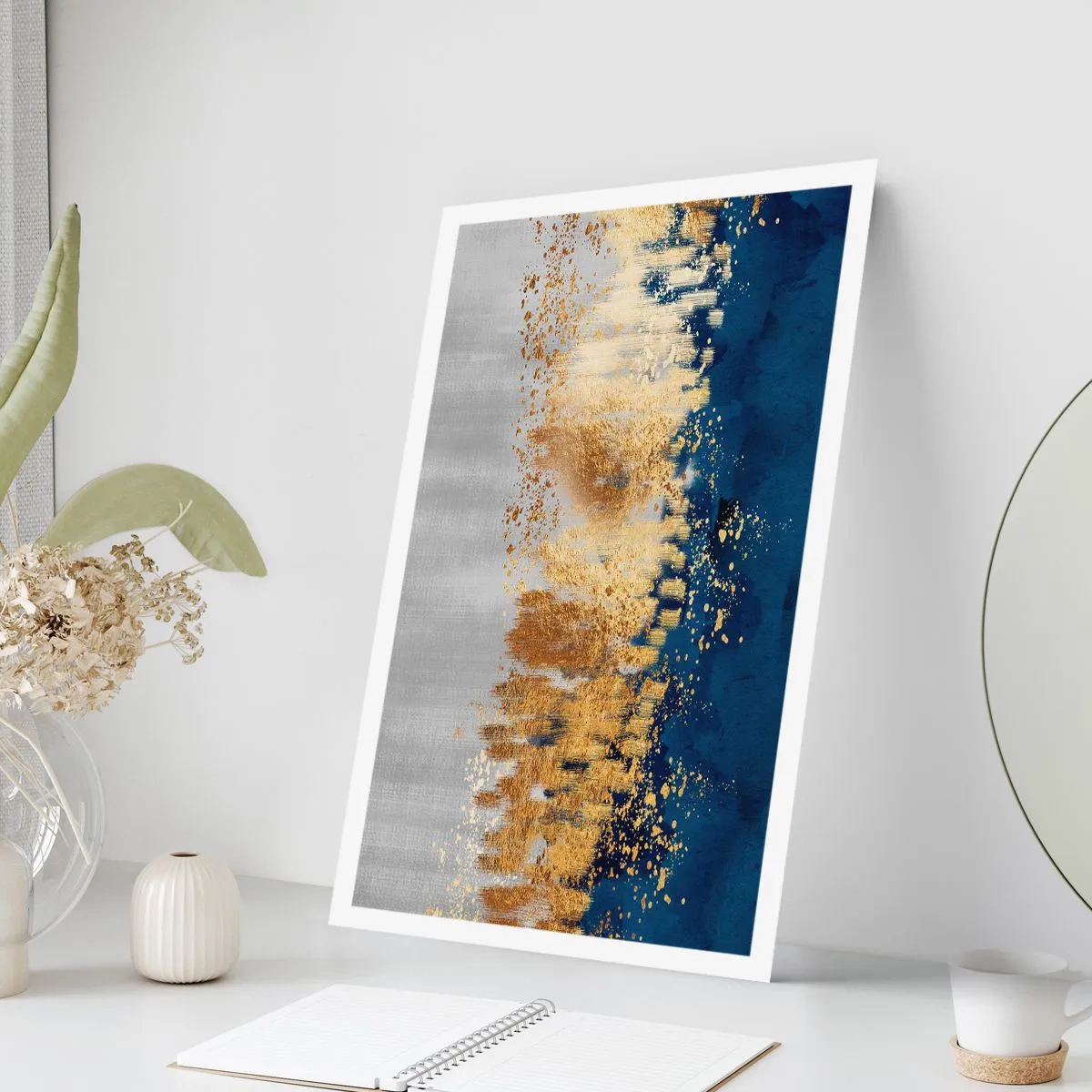 Plakat - Nowoczesna kompozycja z błyskiem - 70x100 cm