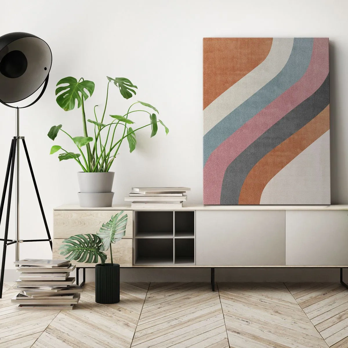 Obraz na płótnie - Kompozycja diagonalna – ruch - 45x80 cm