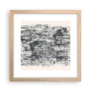 Plakat w ramie jasny dąb - Mglista kompozycja - 30x30 cm