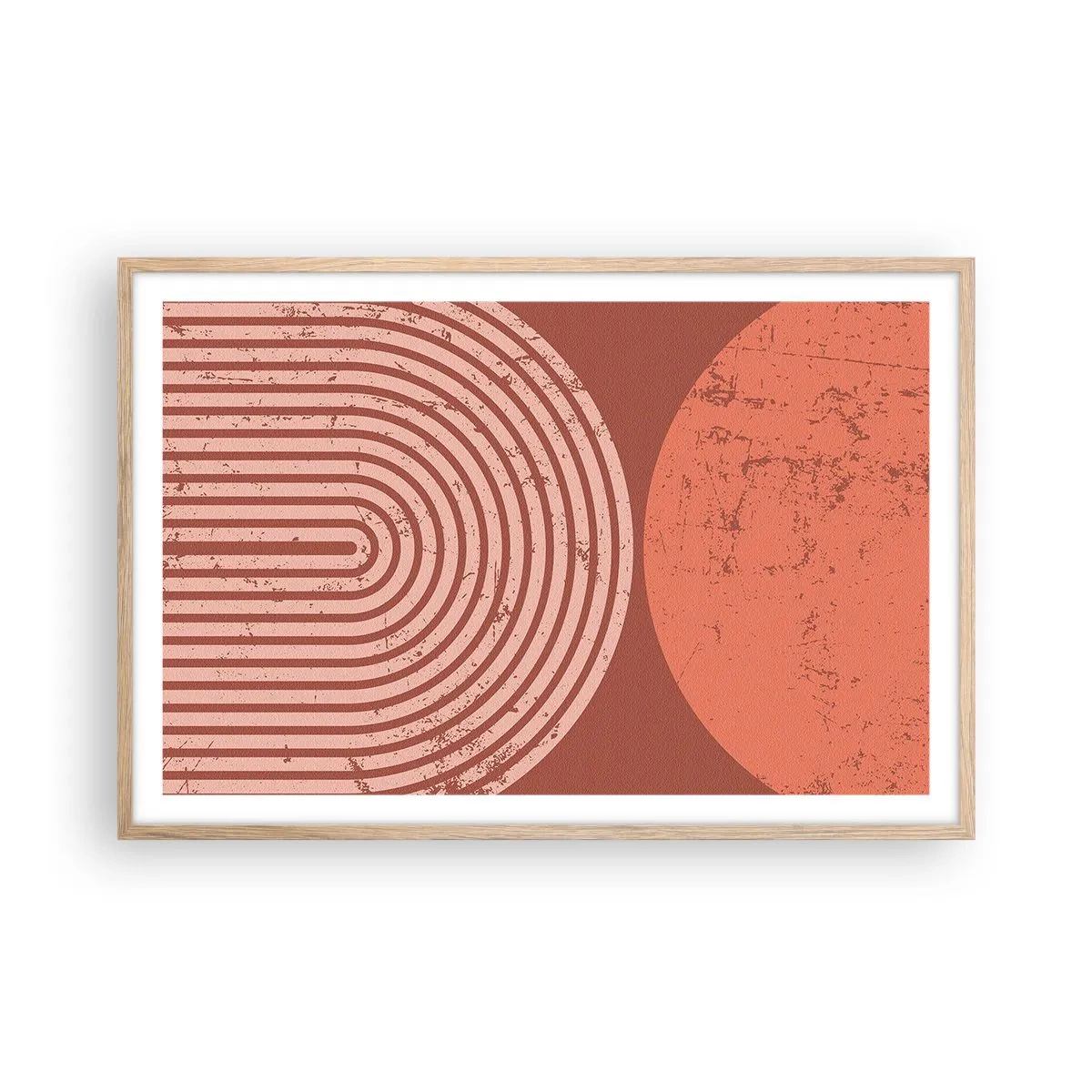 Plakat w ramie jasny dąb - Bliska relacja - 91x61 cm