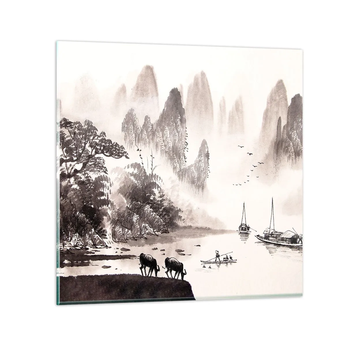 Obraz na szkle - Egzotyczna codzienność Wschodu - 60x60 cm