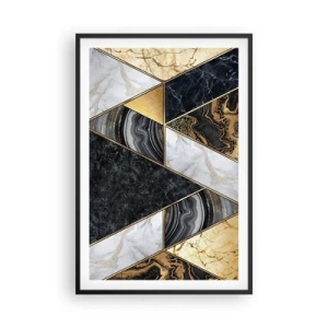 Plakat w czarnej ramie - Kamień przy kamieniu - 61x91 cm