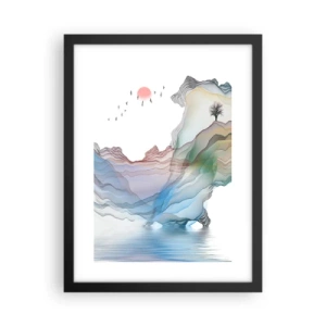 Plakat w czarnej ramie - Ku kryształowym górom - 30x40 cm