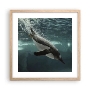 Plakat w ramie jasny dąb - Witaj w moim świecie - 40x40 cm