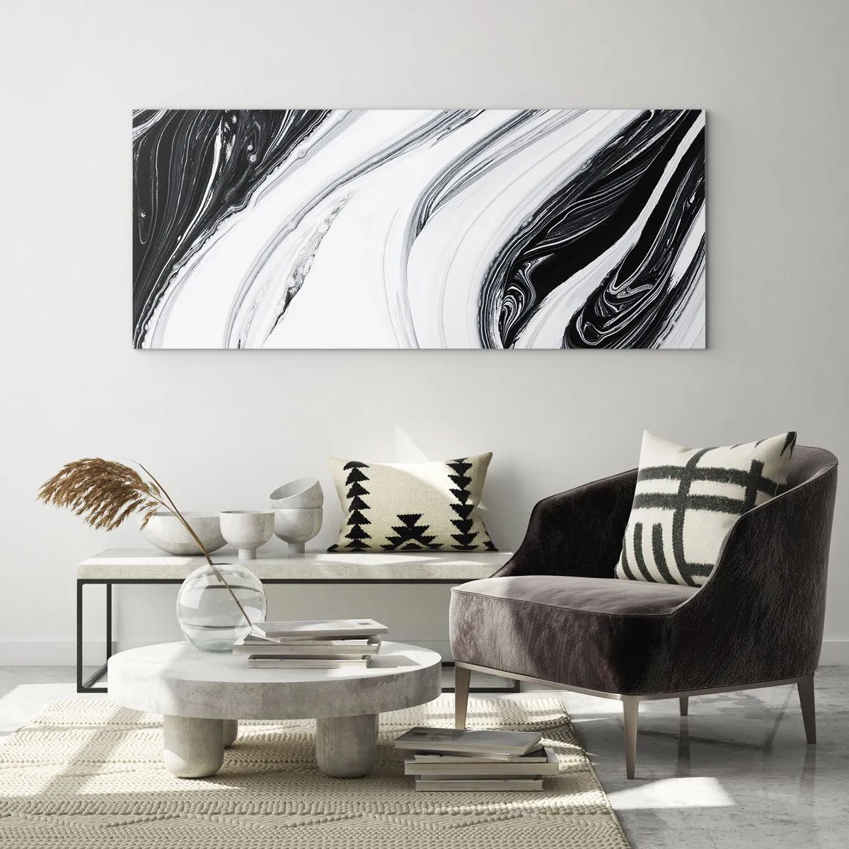 Obraz na szkle - Połączenie przeciwieństw - 90x30 cm