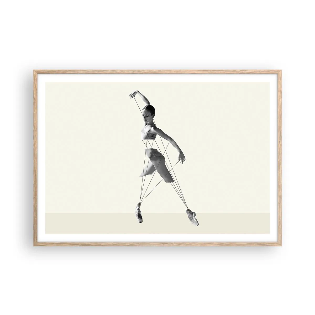 Plakat w ramie jasny dąb - W teatrze świata - 100x70 cm