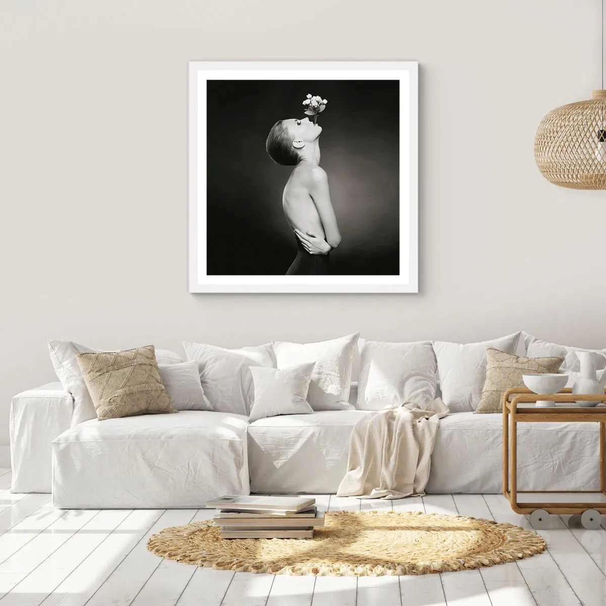 Plakat w białej ramie - Ekscentryczna elegancja - 40x40 cm