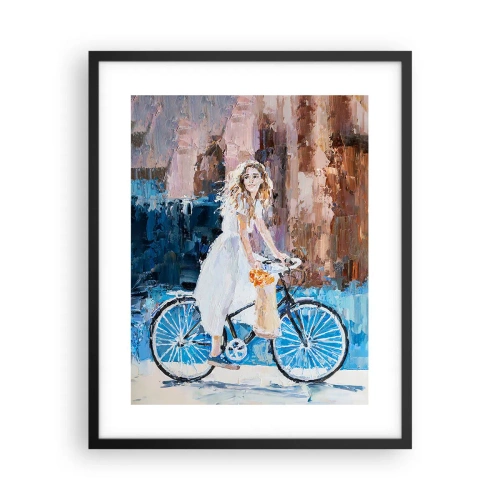 Plakat w czarnej ramie - Radość o poranku - 40x50 cm