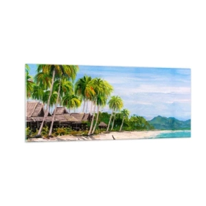 Obraz na szkle - Egzotyczny sen - 100x40 cm