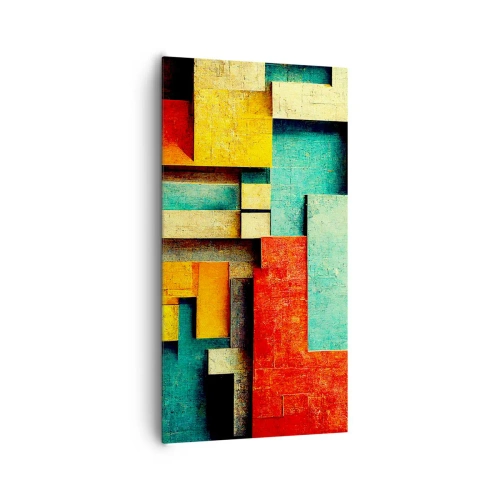 Obraz na płótnie - Festiwal kątów prostych - 65x120 cm