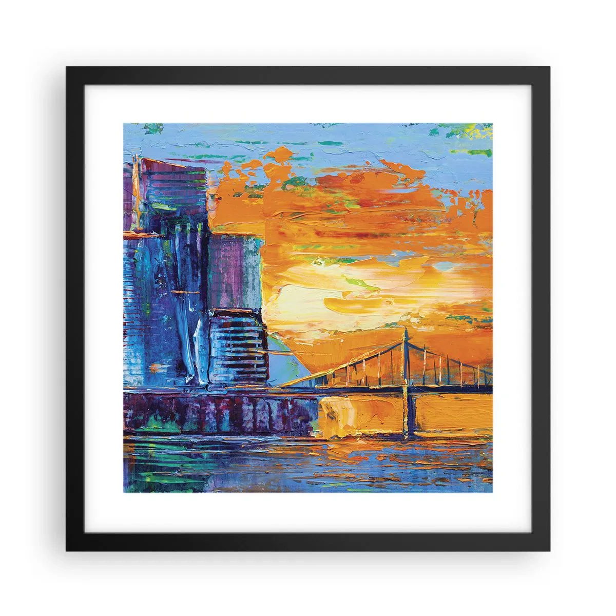 Plakat w czarnej ramie - Kultura i natura - 40x40 cm