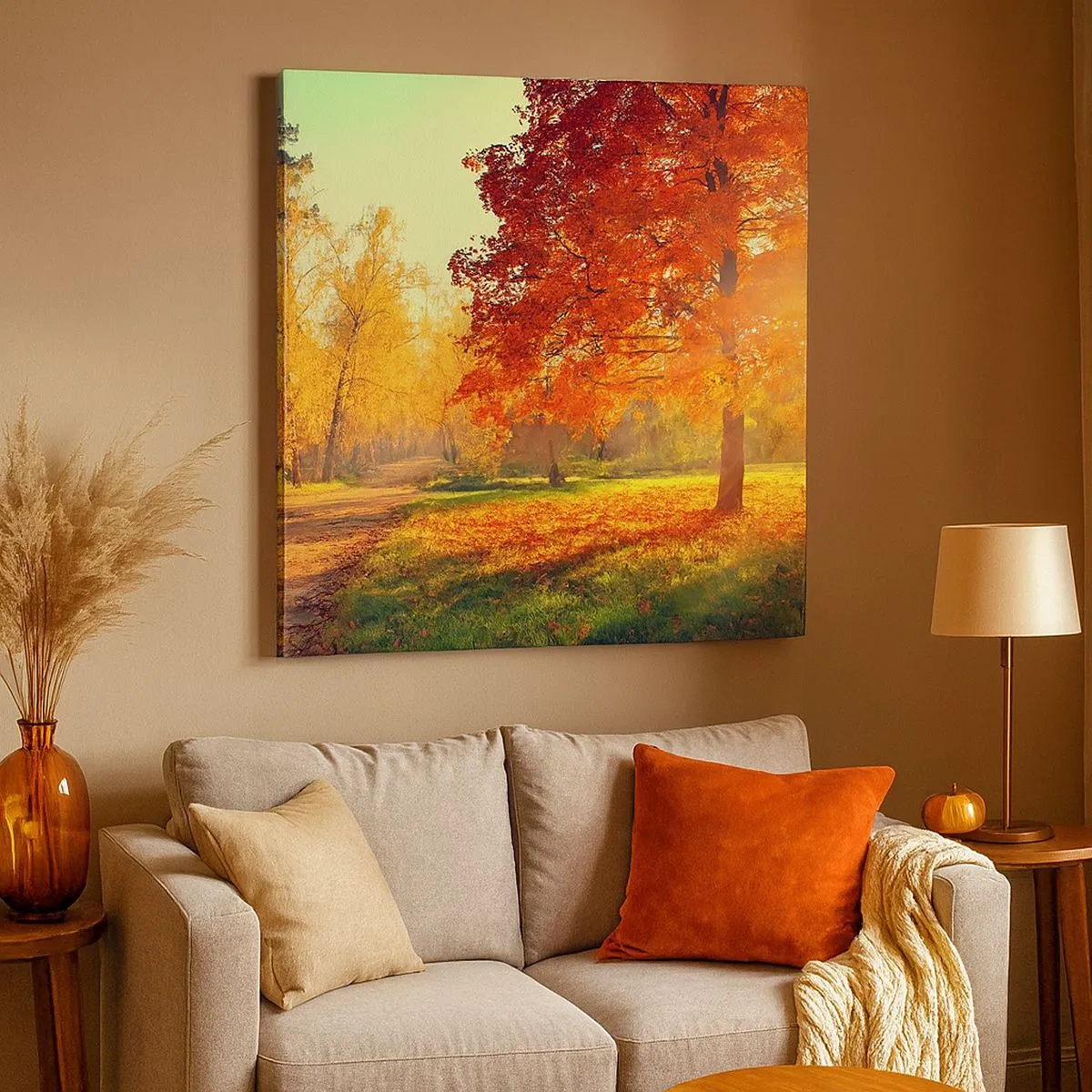 Obraz na płótnie - Rude jest piękne - 30x30 cm