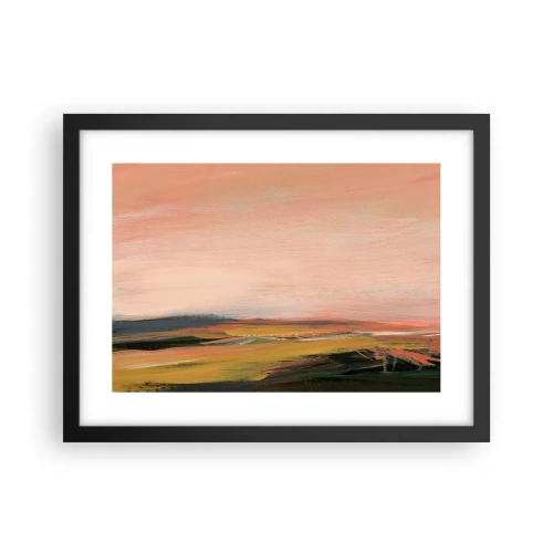 Plakat w czarnej ramie - W różowej tonacji - 40x30 cm