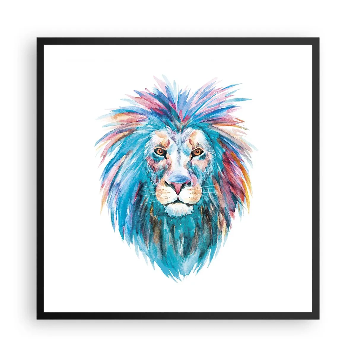 Plakat w czarnej ramie - Elektryzująca aura - 60x60 cm