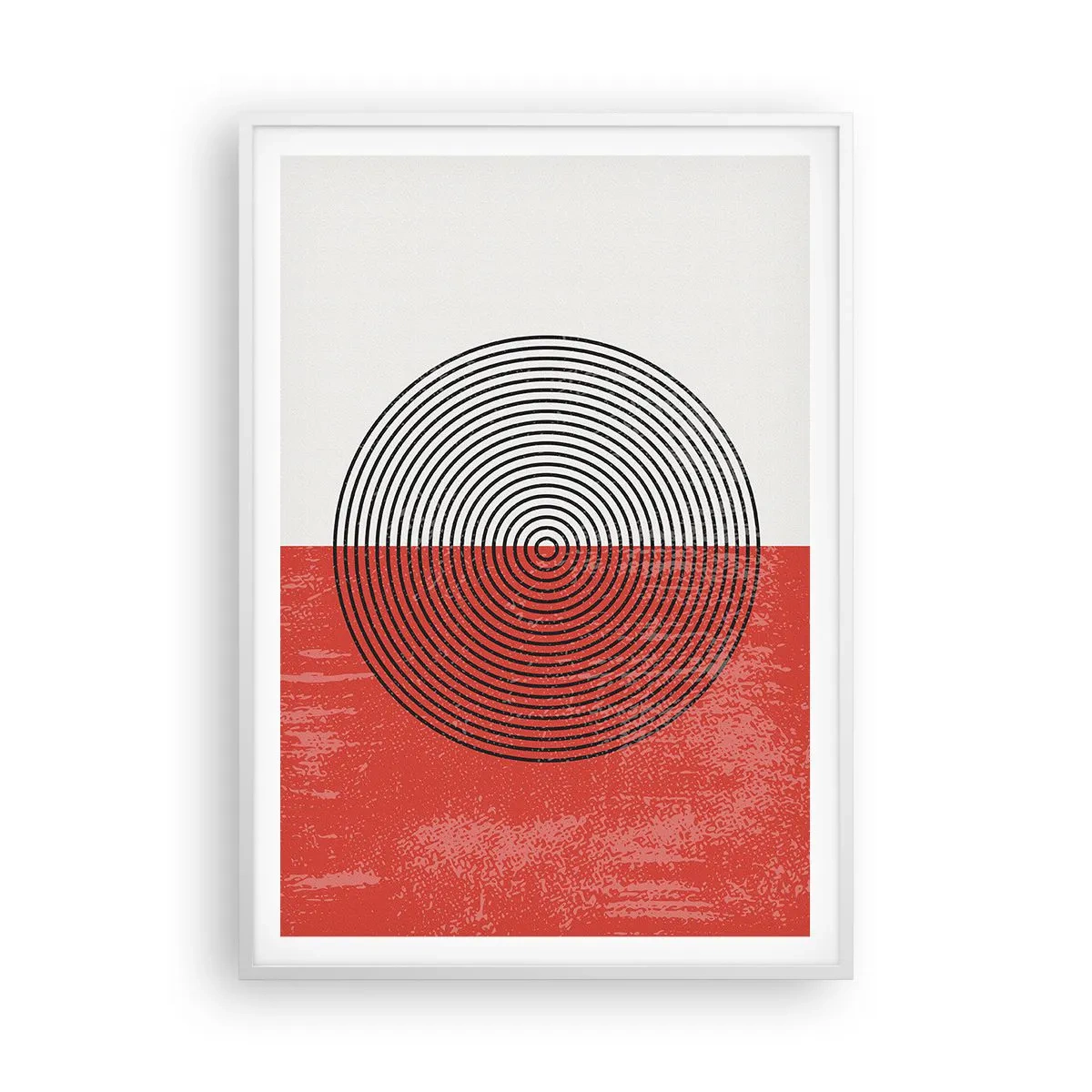 Plakat w białej ramie - W samo sedno - 70x100 cm