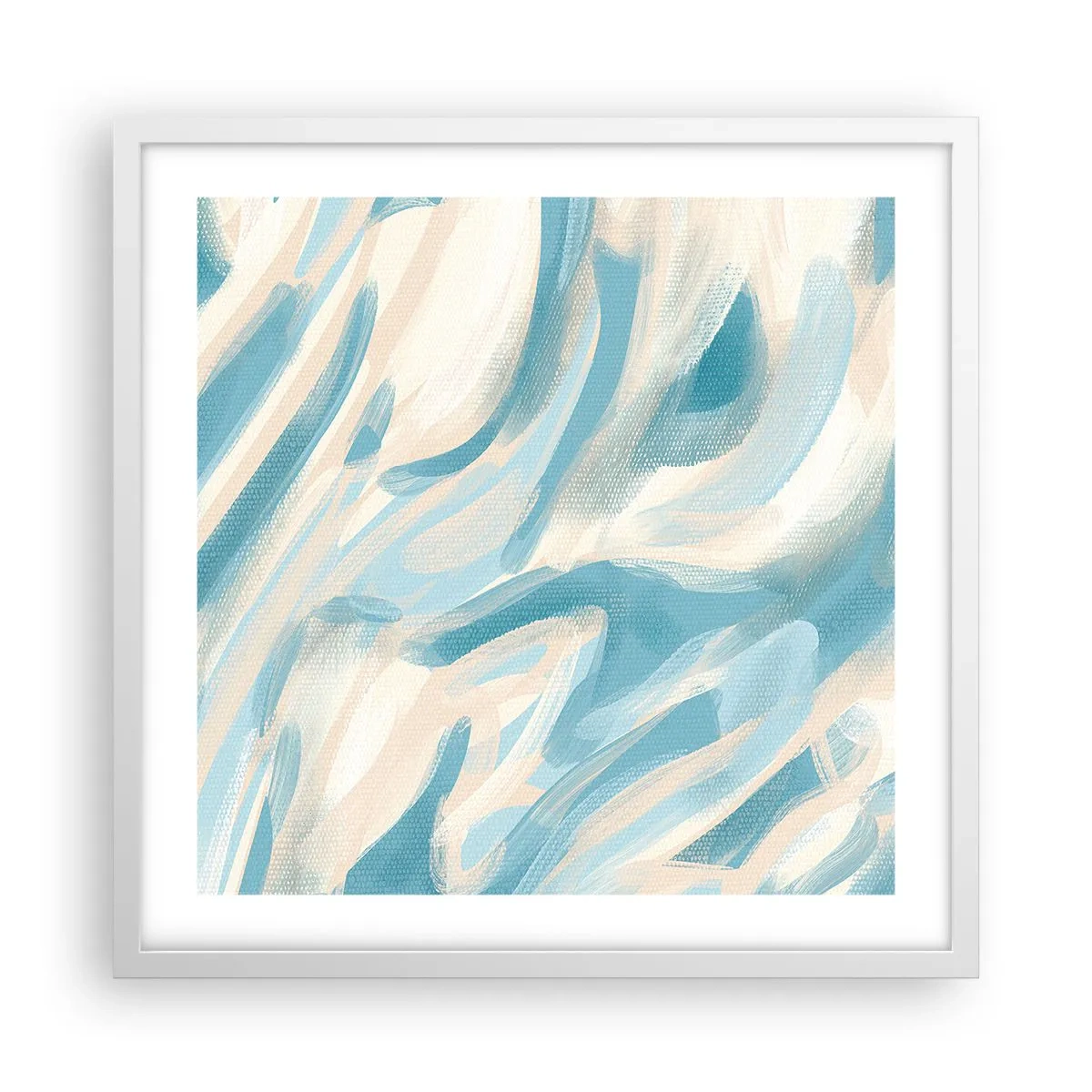 Plakat w białej ramie - Wiosenne powiewy - 50x50 cm