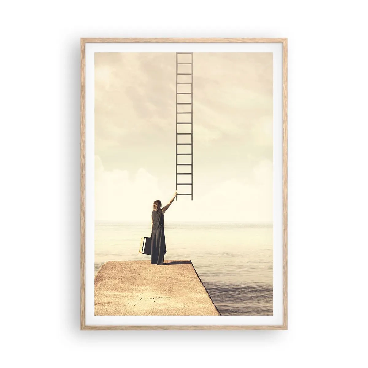 Plakat w ramie jasny dąb - Magiczna podróż - 70x100 cm