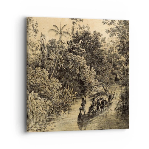 Obraz na płótnie - Wyprawa do źródła - 40x40 cm