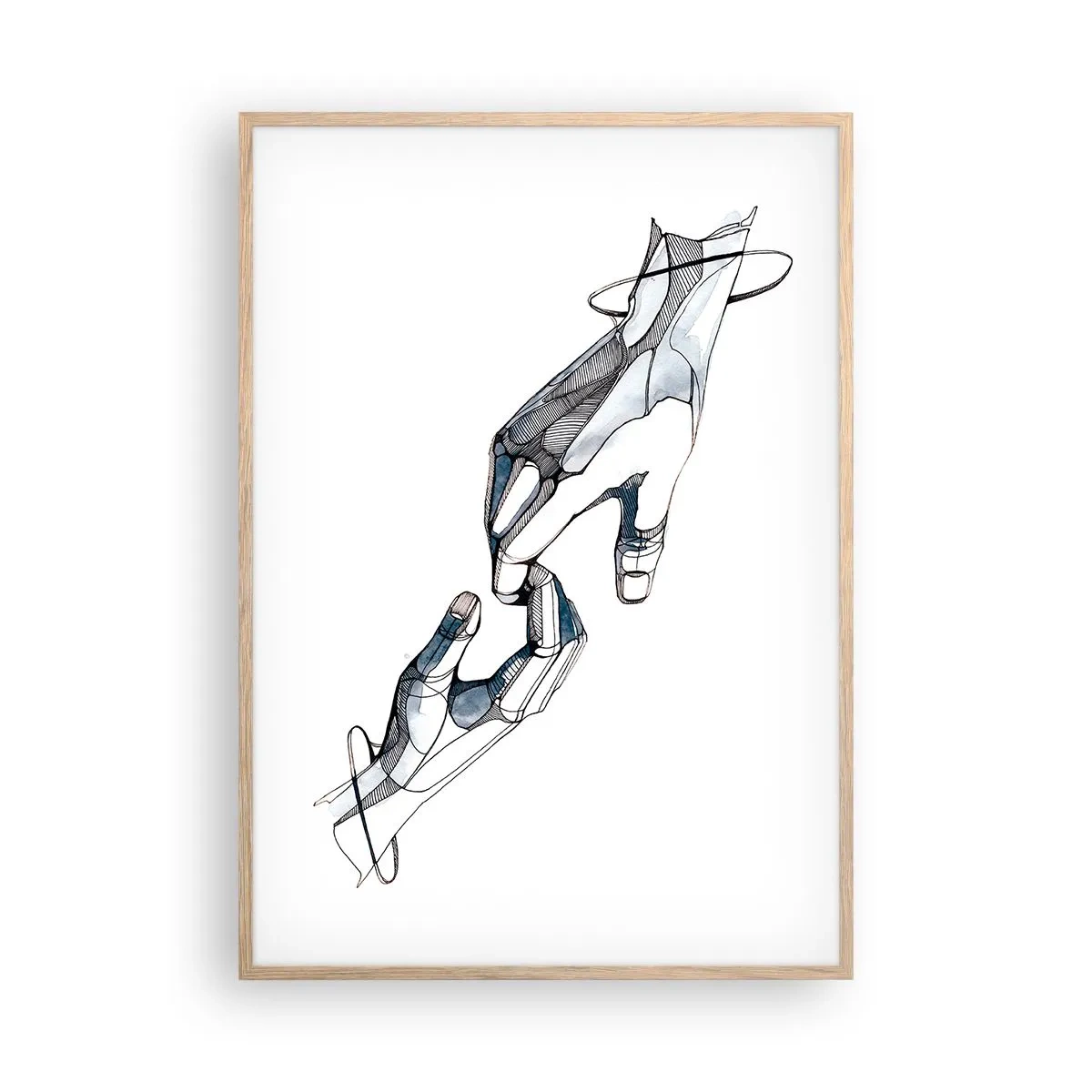 Plakat w ramie jasny dąb - Dobry gest - 70x100 cm