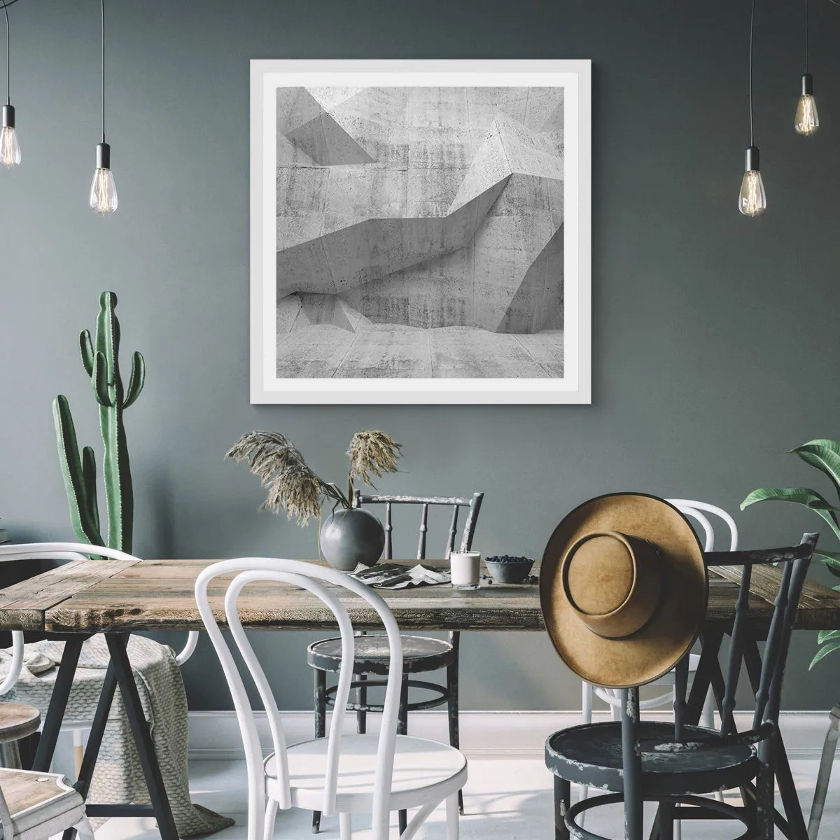 Plakat w białej ramie - Prawdziwe wyzwanie - 30x30 cm