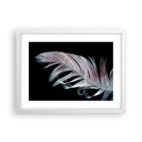 Plakat w białej ramie - Pomyśl o dotyku - 40x30 cm