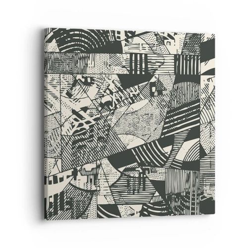 Obraz na płótnie - Dynamika współczesności - 40x40 cm