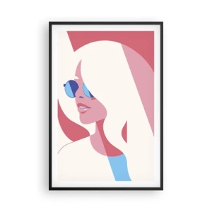Plakat w czarnej ramie - To była blondynka… - 61x91 cm