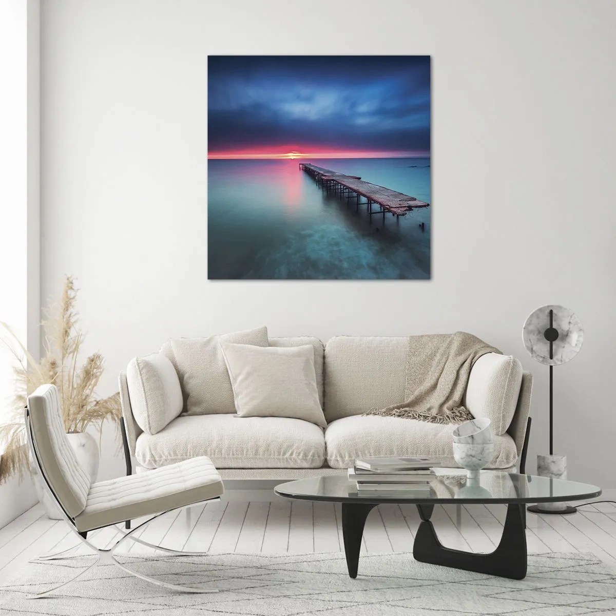 Obraz na szkle - Między niebem a ziemią - 50x50 cm