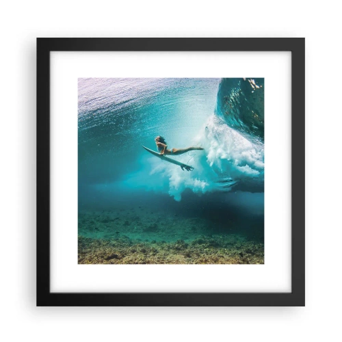 Plakat w czarnej ramie - Podwodny świat - 30x30 cm