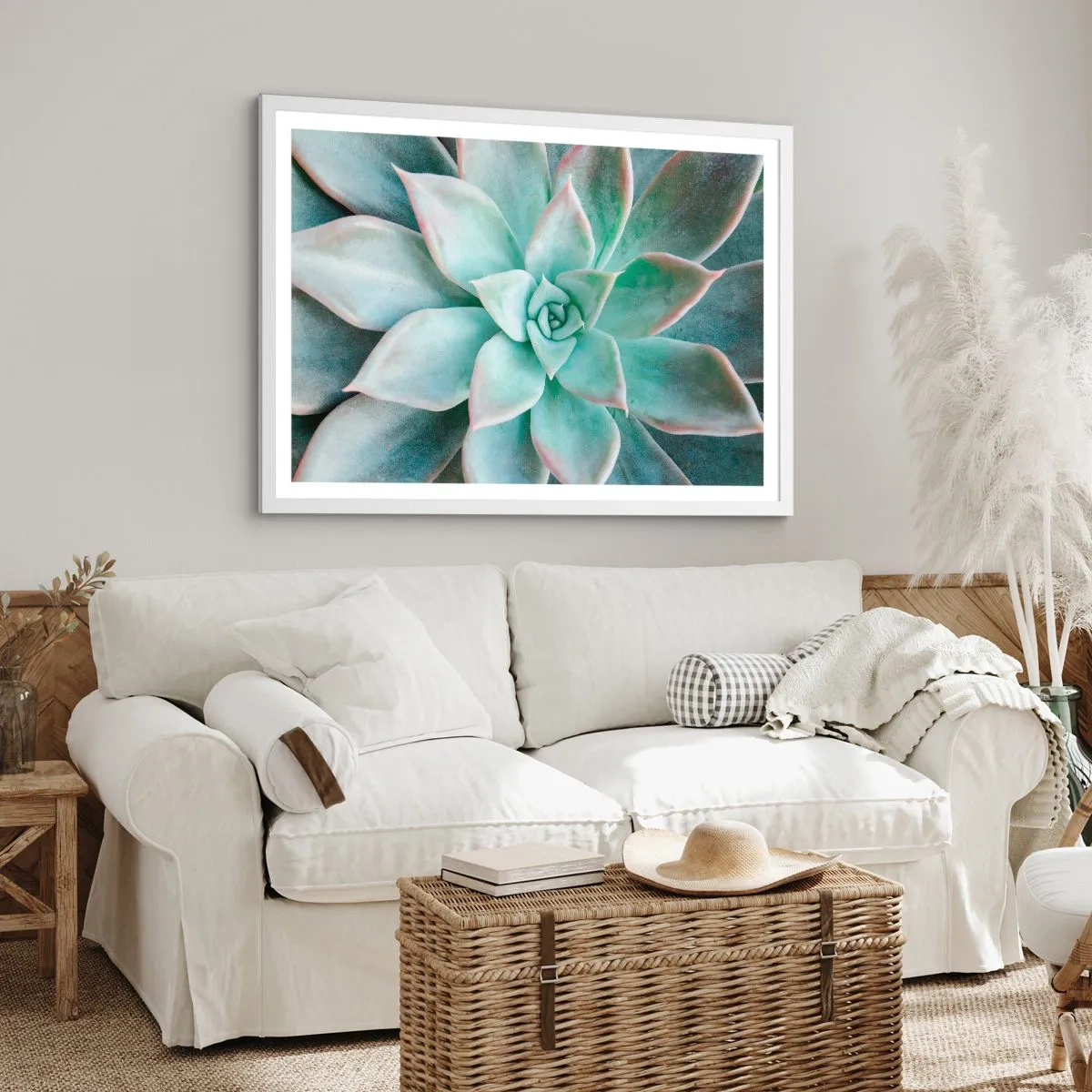 Plakat w białej ramie - Serce pustyni - 91x61 cm