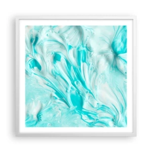 Plakat w białej ramie - Na zawsze razem - 60x60 cm