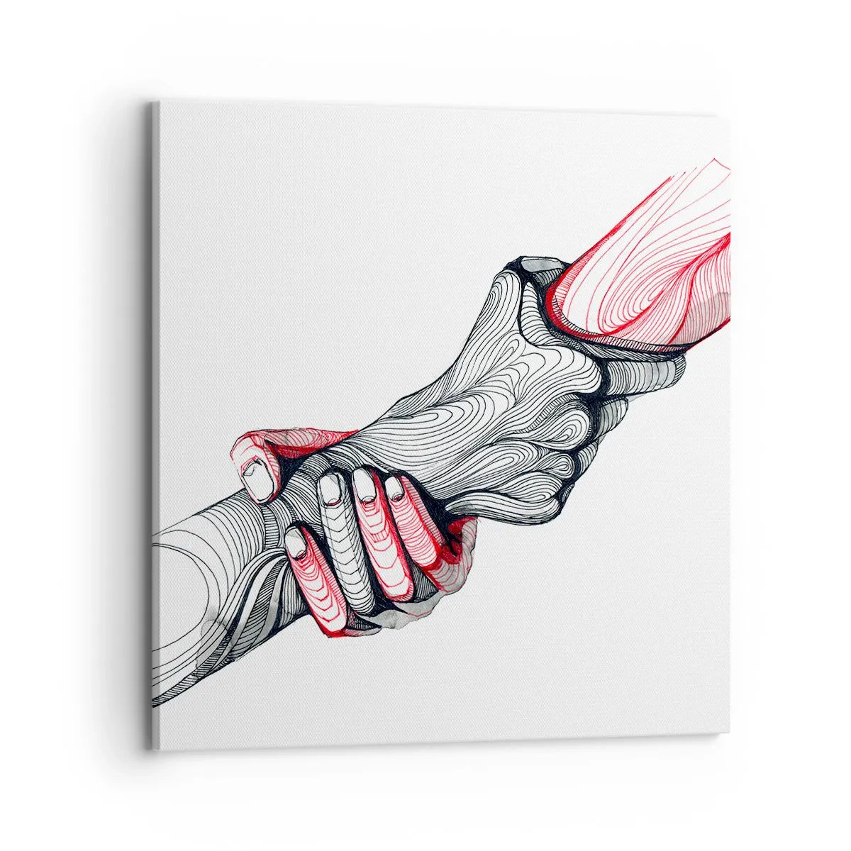 Obraz na płótnie - Jesteś w dobrych rękach - 70x70 cm